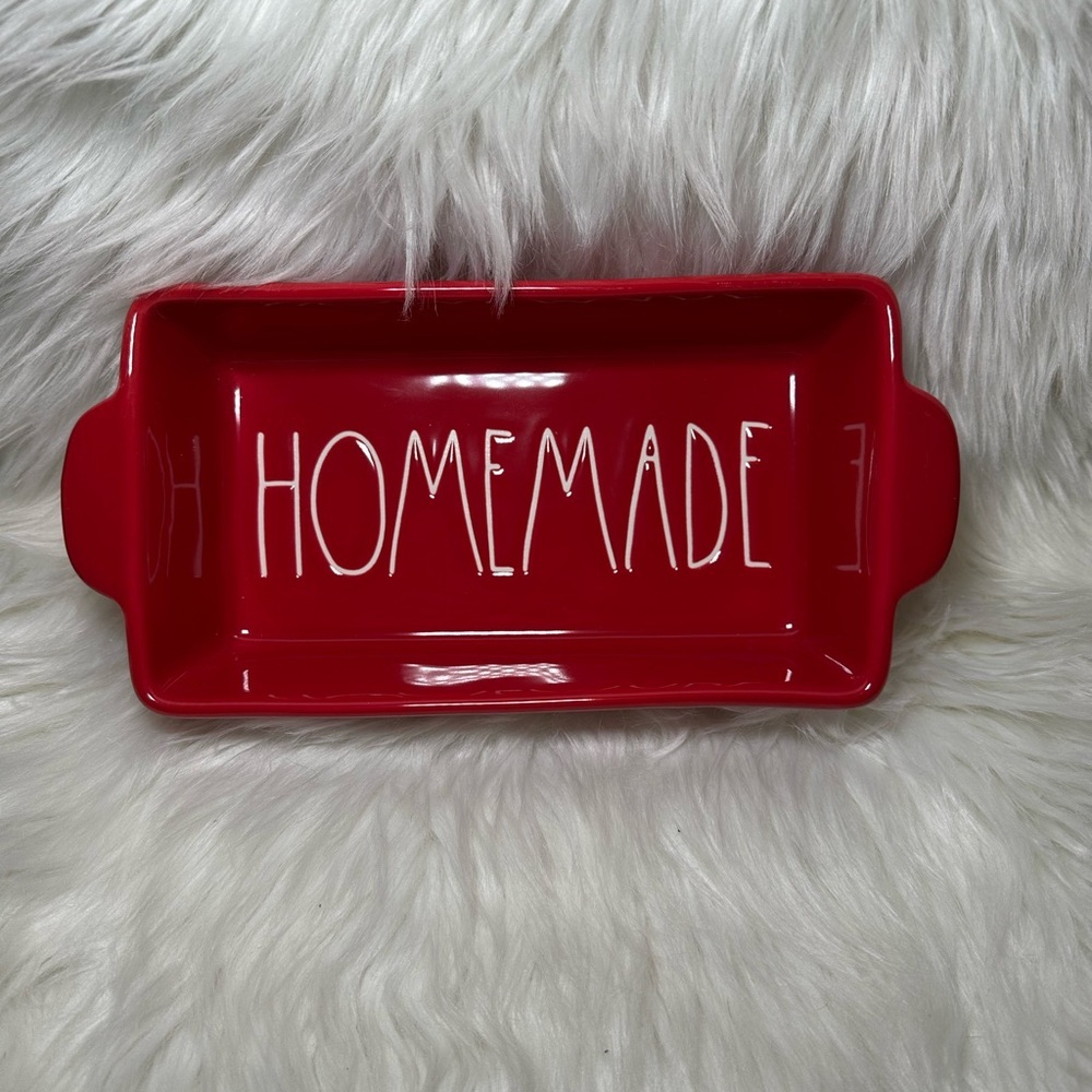 Rae Dunn Homemade Red Bread Pan Baking Dish